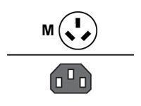 Datalogic - power cable - IRAM2073 (GB2099) to power IEC 60320 C13 95ACC1284